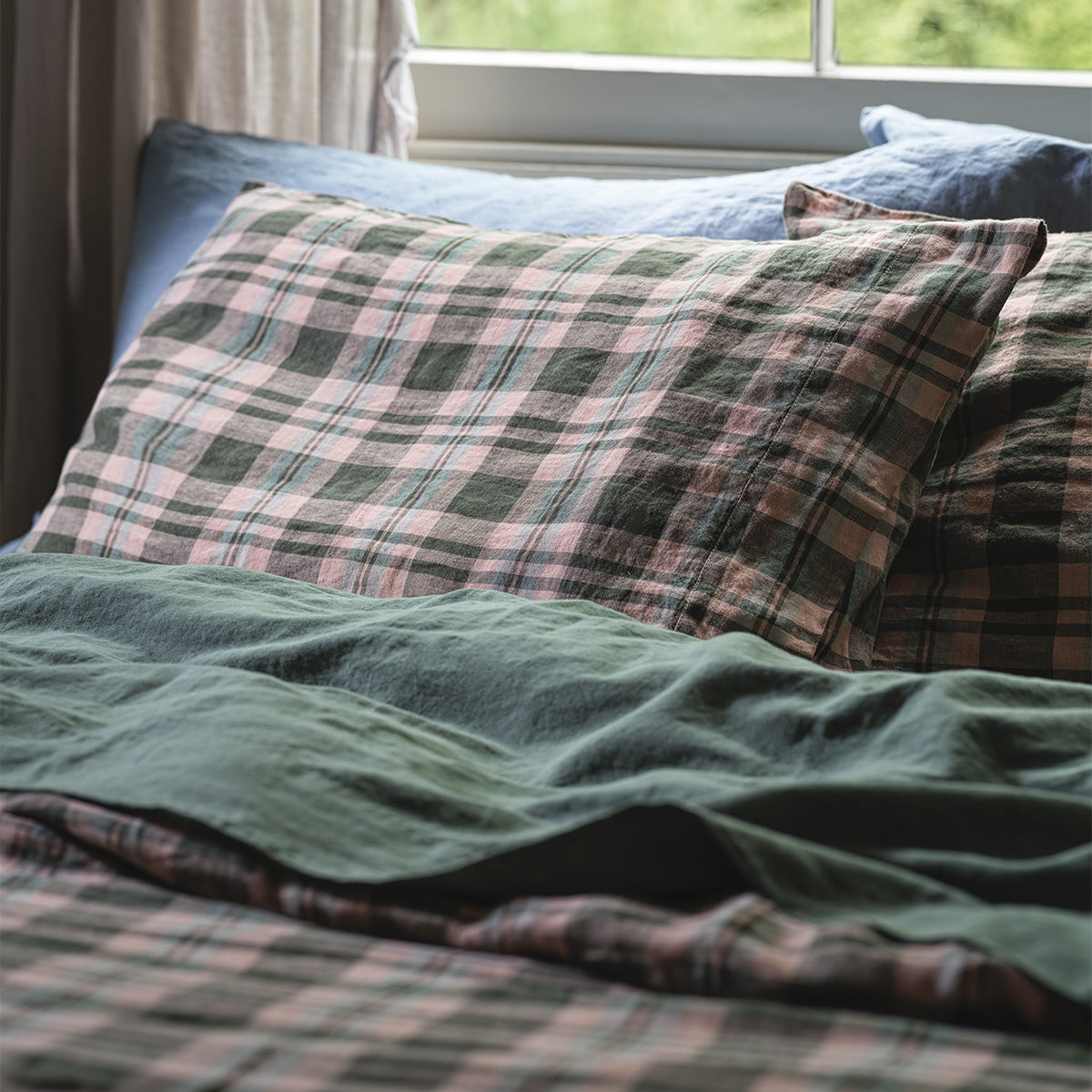 FernGreenDallingtonCheckPillowcases.jpg