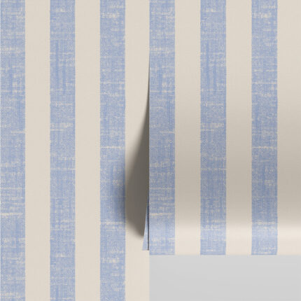 Maqoljln Meadow Blue Pembroke Stripe Wallpaper