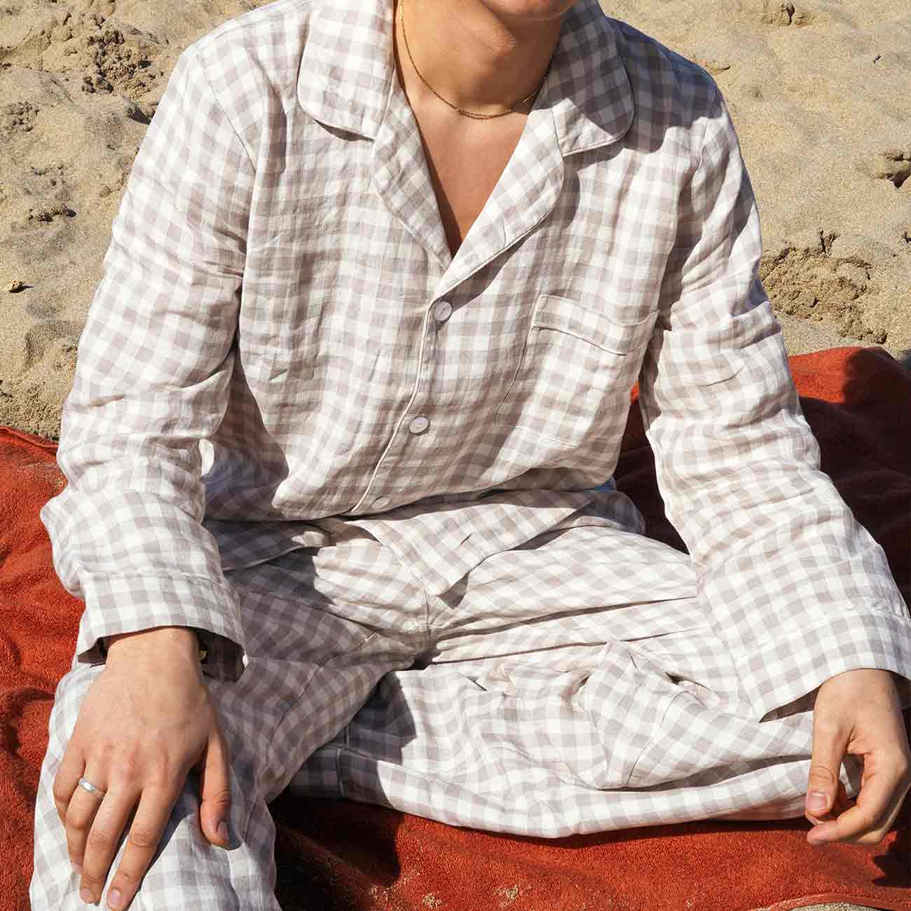 Piglet-in-Bed-Mens-Mushroom-Gingham-Pyjama-Trouser-Set-Lifestyle_2.jpg