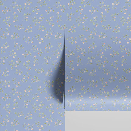 Maqoljln Meadow Blue Spring Sprig Wallpaper